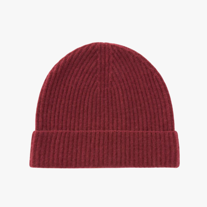 John Lewis Cashmere Beanie, Ruby Wine, £32