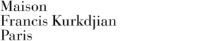 A brand logo for Maison Francis Kurkdjian