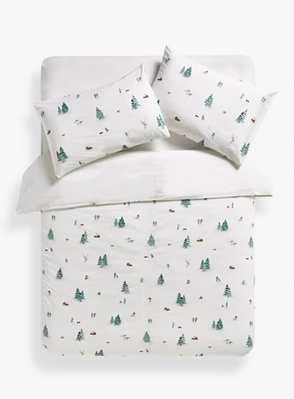 John Lewis Winter Scene Duvet Cover Set, £44 - £68